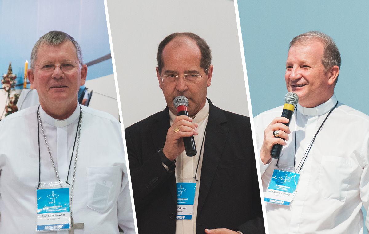 O presidente e os dois vice-presidentes da CNBB foram eleitos nesta segunda-feira