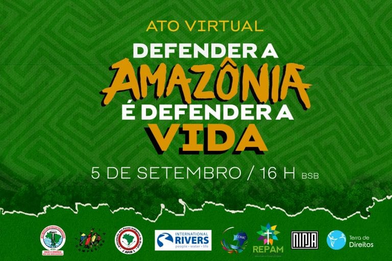 5 de setembro: ato virtual marca dia de luta em defesa da Amazônia