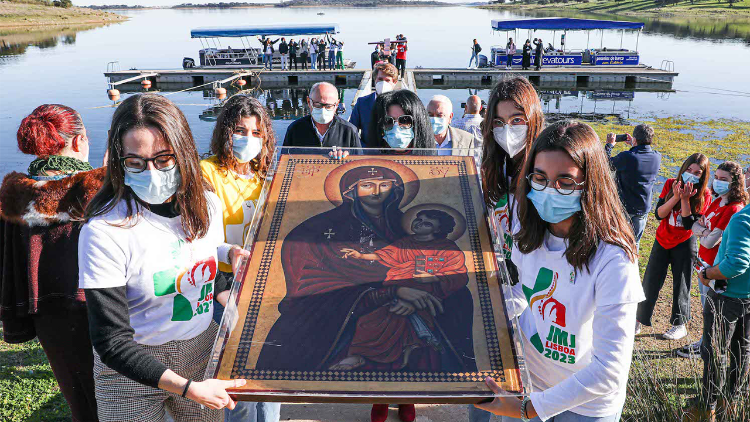 Símbolos JMJ em Beja e Évora (Foto: Arlindo Homem)