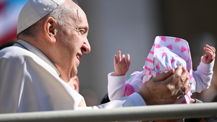 O Papa Francisco durante a Audiência Geral