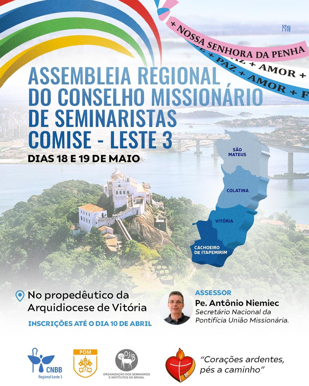 CNBB - Conselho Missionário de Seminaristas promove assembleia do Regional Leste 3