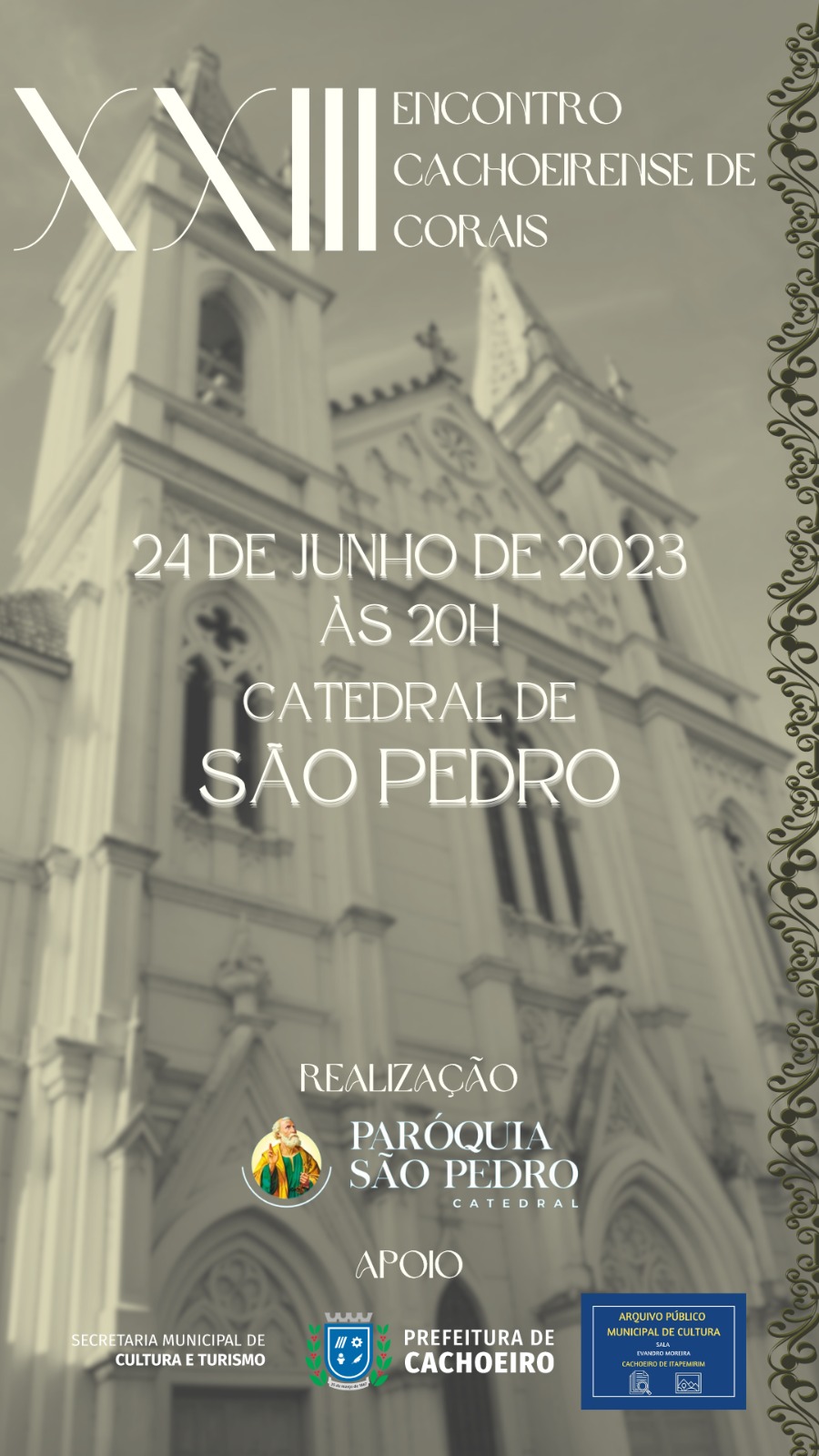 23º Encontro de Corais acontece neste sábado (24)