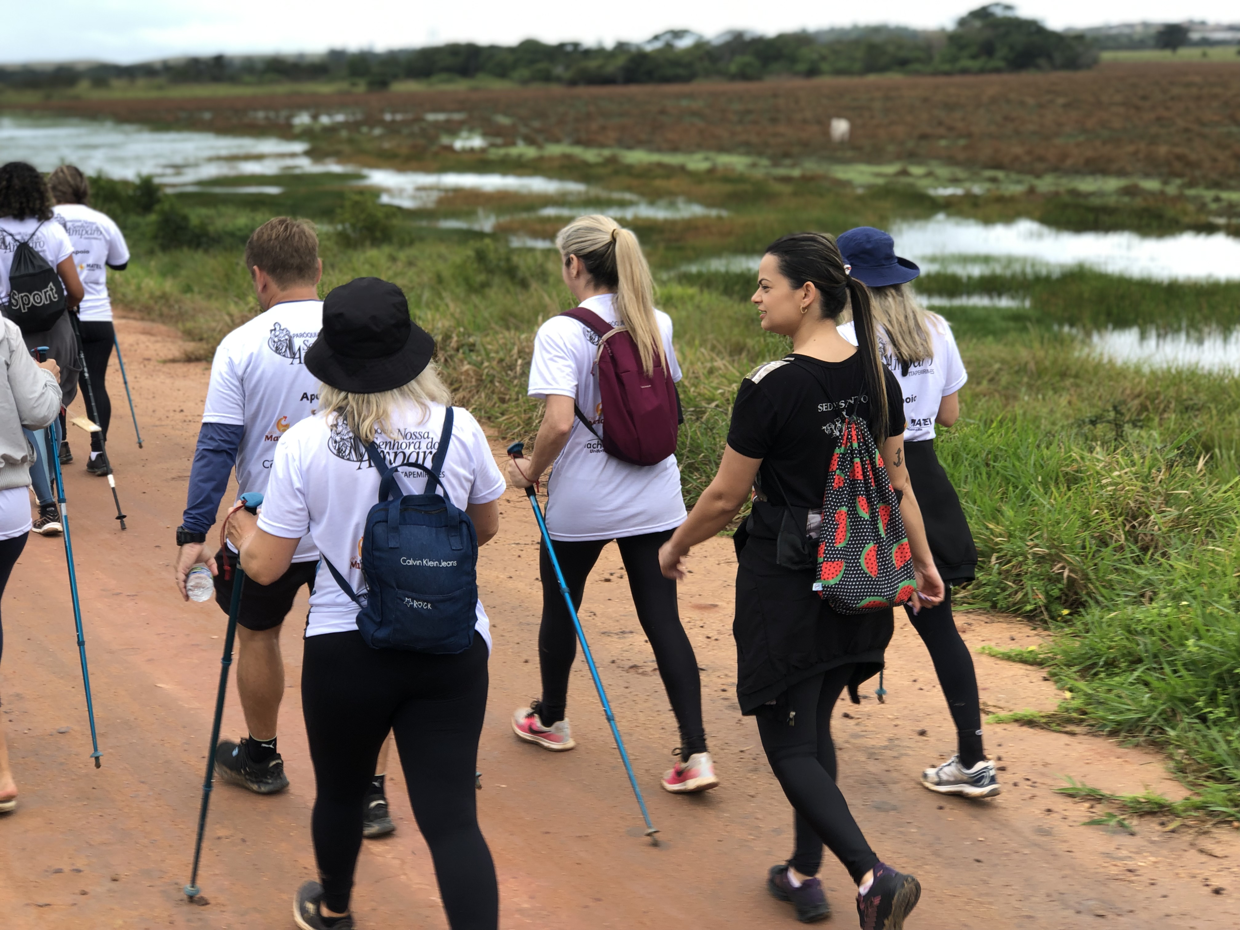 Peregrinos andam mais de 100 km em rota religiosa até Itapemirim