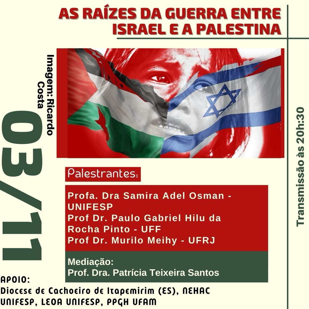 Diocese de Cachoeiro transmite Mesa Redonda: As raízes da guerra entre Israel e Palestina