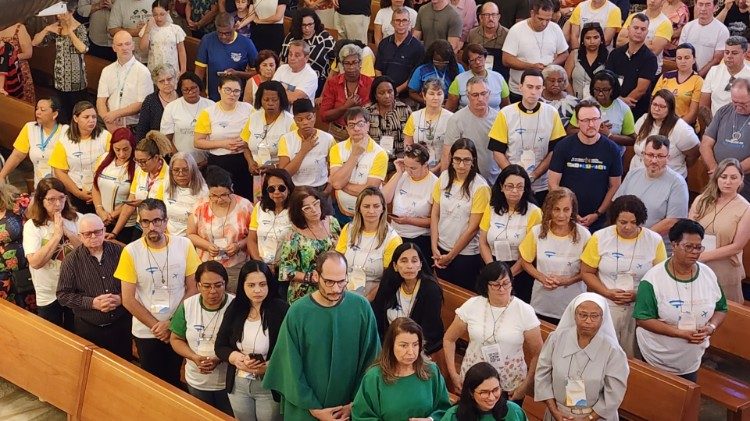 A celebração eucarística de abertura do encontro nacional da Pastoral do Turismo