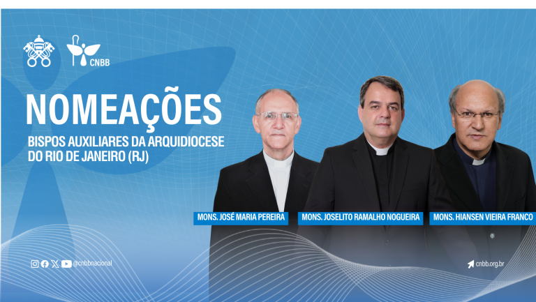 Papa Francisco nomeia três bispos auxiliares para a arquidiocese de São Sebastião do Rio de Janeiro