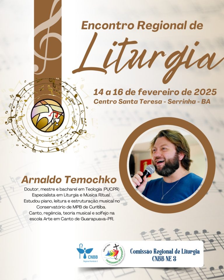 Encontro regional de liturgia terá como tema “A Música Litúrgica”