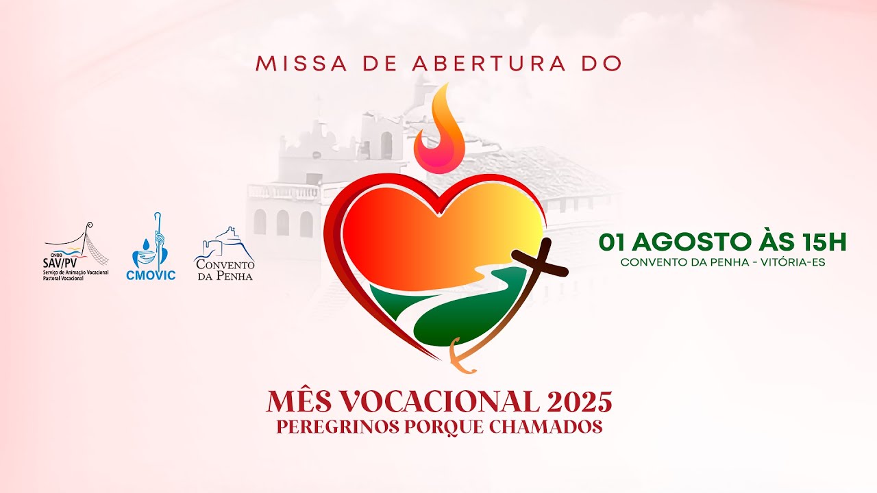 Abertura do Mês Vocacional acontece no próximo dia 1º, às 15h, no Convento da Penha, em Vila Velha (ES)