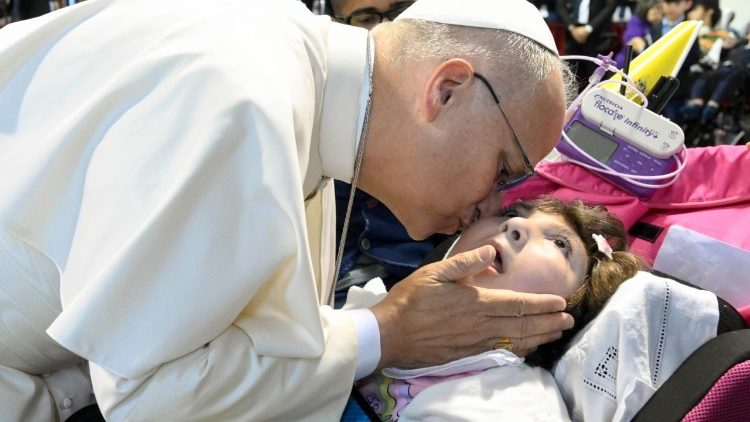 O carinho do Santo Padre